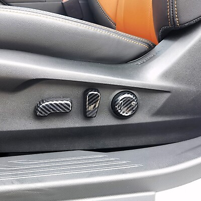 #ad Carbon Fiber 5X Seat Adjustment Button Cover Trim For Subaru Crosstrek 2023 2024 $15.99
