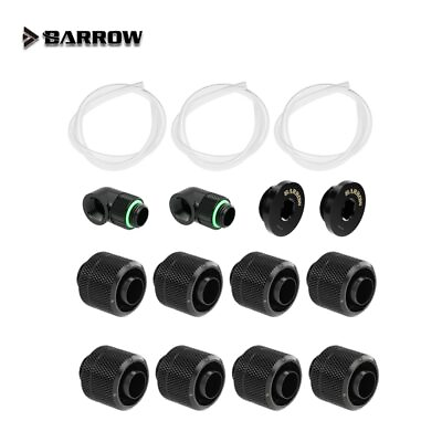 #ad Barrow Soft Tube Fitting Kit For 10X13MM 10X16MM Pipe Computer DIY Water Cooling $42.12
