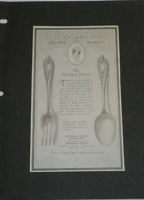 #ad Rogers Bros 1847 Old Colony Silver Plate 1913 Original Magazine Ad $5.00