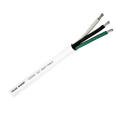 #ad Pacer Round 3 Conductor Cable 100amp;amp;#39; 12 3 AWG Black Green amp;amp;amp; $156.00