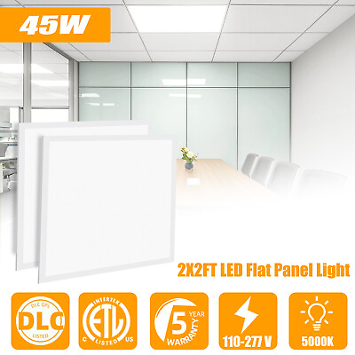 #ad 2x2 FT LED Flat Panel Troffer Light 45W 5800LM Drop Ceiling Light 5000K White $384.00