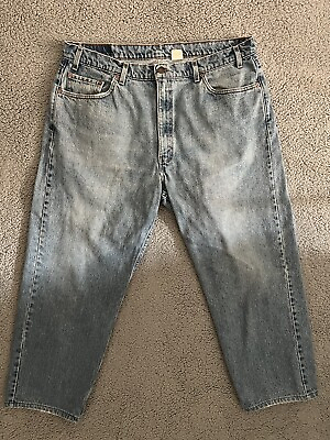 #ad VTG Levis 565 Jeans Mens 42x30 Blue Loose Straight Made in USA Light Wash Denim $16.99