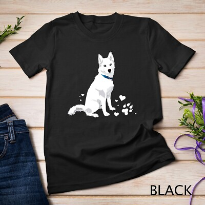 #ad cute white Siberian Husky sweet white Snow dog T Shirt Unisex T shirt $16.99