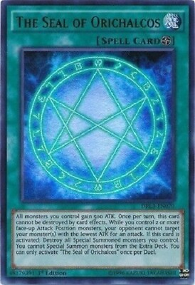 #ad Yugioh The Seal of Orichalcos 1st Edition Ultra Rare NM Free Holo Card $5.00