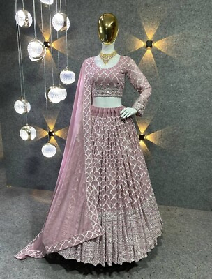 #ad Indian Pakistani Wedding Wear Bollywood Party Bridal Lehenga Choli Ethnic Lengha $47.99