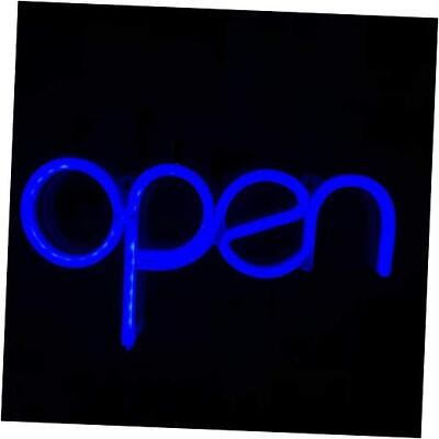 #ad Open Signs for Business USB Powered LED Open Neon Sign 15.5x8.4 inchLong Blue $34.16