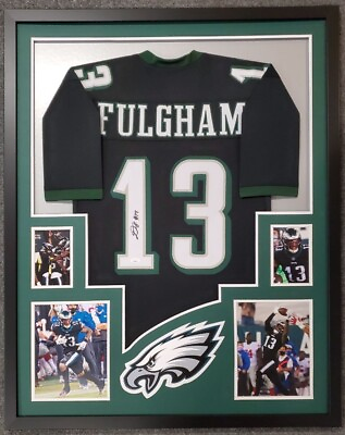 #ad Travis Fulgham signed Philadelphia Eagles Framed Jersey $359.40
