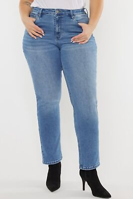 #ad Retro Charm High Waist Jeans with Cat#x27;s Whiskers Detailing $57.95