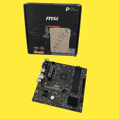 READ MSI B450M PRO VDH MAX AMD DDR4 Micro ATX Motherboard AM4 #4219 z58 31 $34.98