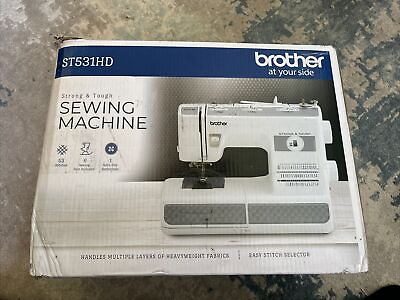 #ad NEW Brother Strong amp; Tough 53 Stitch Sewing Machine w Finger Guard ST531HD READ $99.00