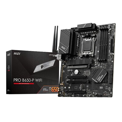 ⚡New MSI PRO B650 P WIFI AMD ATX Motherboard Socket AM5 USB 3.2 DDR5 ⚡Invoice $174.89