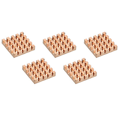 #ad Heatsink Kit Pure Copper 14x14x3mm for IC MOS with Thermal Pads Pack of 5 $9.04