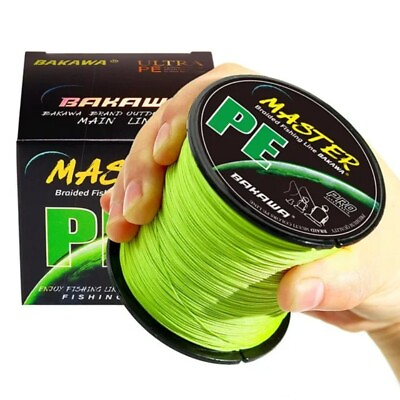 #ad 4Strand Braided Fishing Line PE Wire 300M 500M 1000M 100M Multifilament Fly Line $32.84