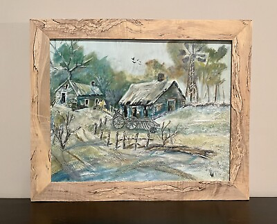 #ad Rustic Spalted Maple Picture Frame 16 x 20quot; ID American FarmHouse Style $75.00