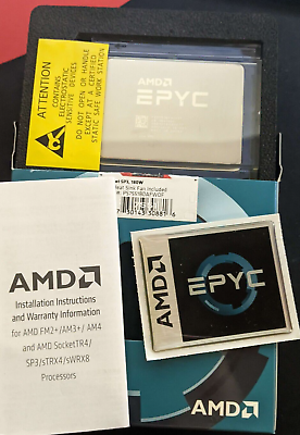 Open Box AMD Epyc 7551 32 Core 64 Thread 2.0GHz CPU Retail Box NO VENDOR LOCK $120.00