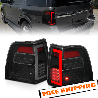 #ad ANZO Black Smoke Lens Sequential LED C Bar Tail Lights for 07 17 Ford Expedition $346.75