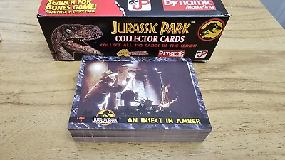 #ad 1992 Dynamic Jurassic Park TC Lot 74 Cards No Duplicates 70% Complete Set $45.00