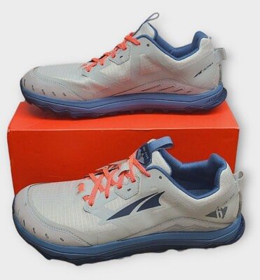 #ad Altra Lone Peak 6 Men#x27;s Grey Blue Running Shoes US 8.5 UK 7.5 EU 42 $124.99