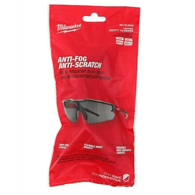 #ad Milwaukee 48 73 2006 Tinted Safety Glasses Polybag Brand NEW $9.99