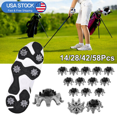 #ad Durable Golf Shoe Spikes Replacement Studs Soft Fast Twist Cleat For Footjoy NEW $9.88