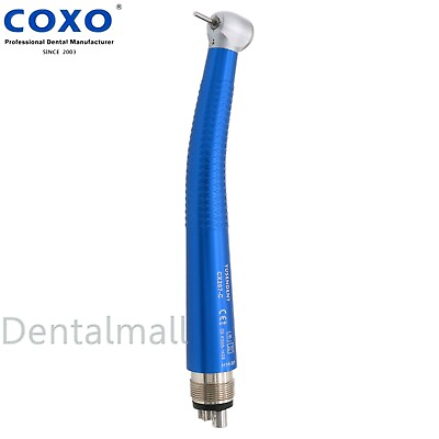 #ad COXO Dental Colorful LED Fiber Optic 45 Degree High Speed Handpiece Air Turbine $46.74