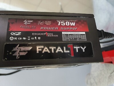 #ad Modular OCZ FATAL1TY 750W Power Supply PSU $36.00