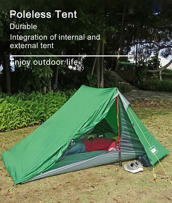 #ad 2 Person Waterproof Ultralight Camping Tent Backpacking Outdoor Hiking Tents $182.72