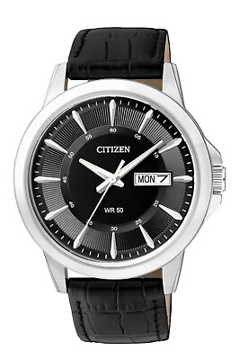 #ad Men#x27;s wristwatch Citizen quartz dial stainless steel waterproof black classic $440.00