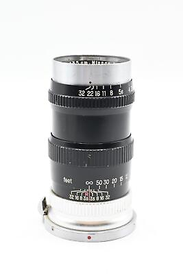 #ad Nikon Nikkor 13.5cm 135mm f3.5 Q.C. NKJ Rangefinder Lens Black #544 $48.37