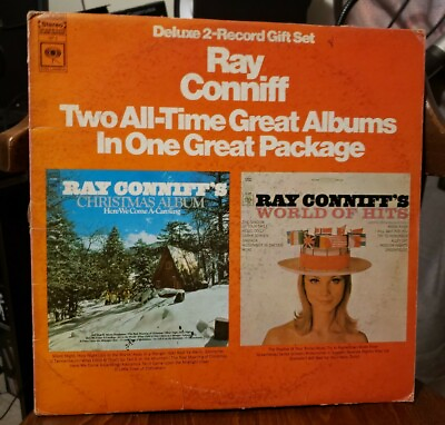 #ad Ray Conniff Deluxe 2 Record Gift Set Vinyl Christmas Album World Of Hits $15.00