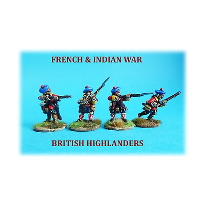 #ad AW Minis French Indian War 28mm British Highlanders Unit Pack New $38.95