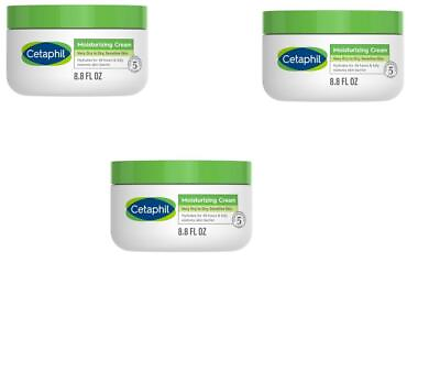 #ad BL Cetaphil Moisturizing Cream 8.8oz each Jar Very Dry To Dry Skin * THREE PACK* $59.99