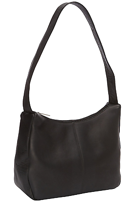 #ad Le Donne Leather Hobo Bag Urban Black $47.99