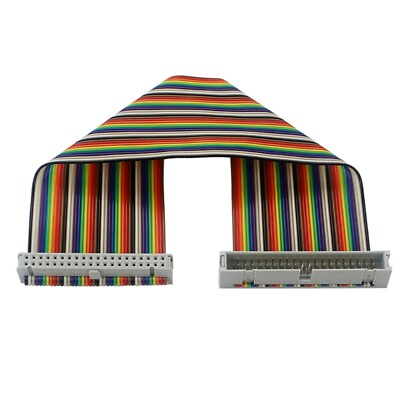 #ad Multicolored Ribbon Cables 20cm Wire Length Optional Cable Color Flat Cable $7.36