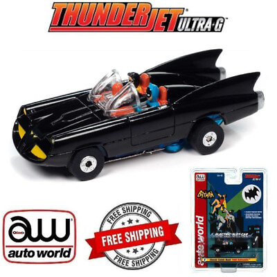 #ad Auto World SC395 Thunderjet Comic Book 1968 Batmobile Black HO Scale Slot Car $19.95