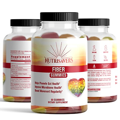 #ad Naturals High Fiber Supplement Gummies for Digestive Health 60 Cap Pack of 3 $28.99
