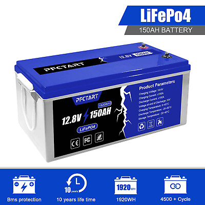 #ad LiFePO4 Battery 12V 150AH Lithium Battery 4500 Cycles Perfect for RV Camping $379.99