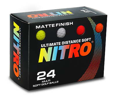 #ad Ultimate Distance Soft Multi Golf Ball 24 Pack Matte $17.52