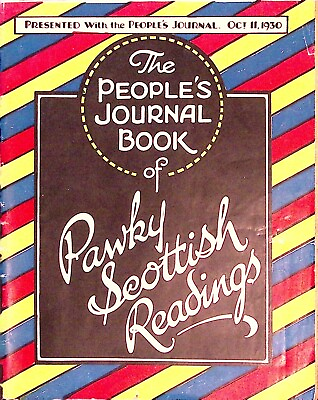 #ad The People#x27;s Journal Book of Pawky Scottish Readings 1930 $25.00