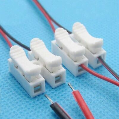 10 30X Spring Connector Wire Quick Cable Clamp Terminal Block P3A4 B7N2 $2.22