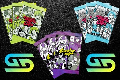 #ad Gamersupps Waifu amp; Creator Cup Stickers Comes In Hard Protective Sleeve $6.00