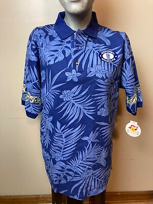 #ad Kentucky Wildcats Embroidered Hawaiian Blue Large Shirt Men#x27;s NEW $8.97