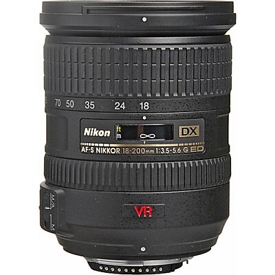 #ad Open Box Nikon NIKKOR AF S DX VR 18 200mm f 3.5 5.6G IF ED Zoom Lens Black $260.00