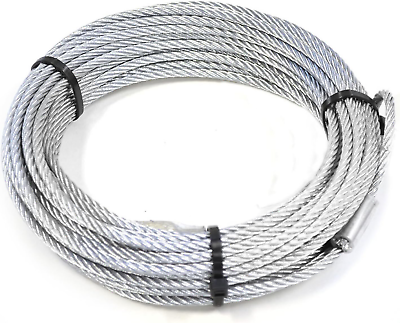 #ad 15236 Replacement Wire Winch Rope Silver 50 feet $73.50
