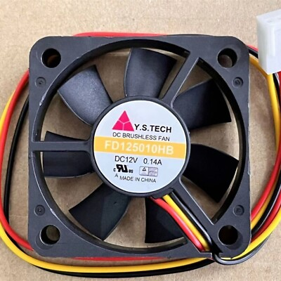 #ad FD125010HB 12V 0.14A 50*50*10 double ball cooling fan 6 Month Warranty $37.86