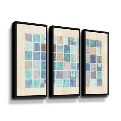 #ad ArtWall Patchwork Wall Art Floater Frame Canvas Landscape Abstract Multi Colored $209.68