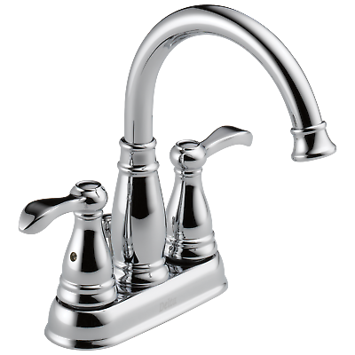 #ad Delta Porter Two Handle Bathroom Faucet in Chrome Certified Refurbished $39.00