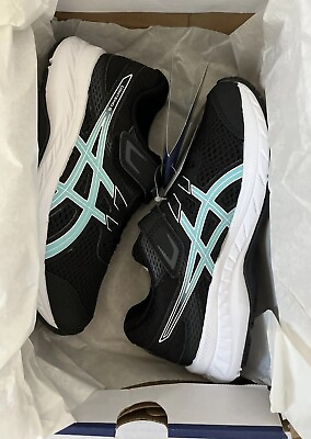 #ad ASICS Youth 1 Contend 6 PS Black Ocean Decay Sneakers NIB $17.99