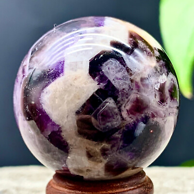 #ad 63G Natural beautiful Dream Amethyst Quartz Crystal Sphere Ball Healing $80.00