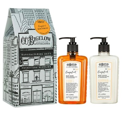 #ad C.O. Bigelow 2 piece Hand Care Apothecary Set Hand Wash amp; Body Lotion Grapefruit $24.26